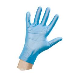 gloves polipro blue s x100
